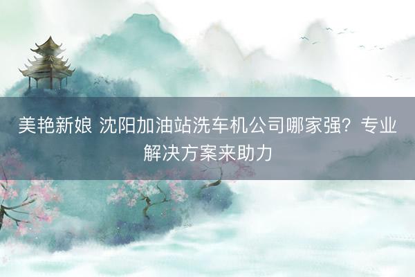 美艳新娘 沈阳加油站洗车机公司哪家强？专业解决方案来助力