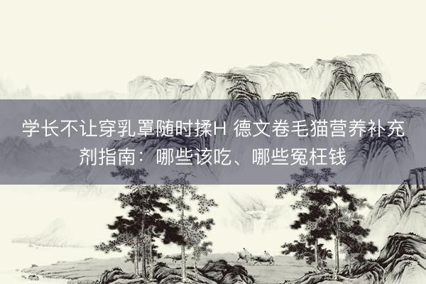 学长不让穿乳罩随时揉H 德文卷毛猫营养补充剂指南：哪些该吃、哪些冤枉钱