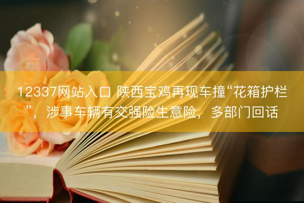 12337网站入口 陕西宝鸡再现车撞“花箱护栏”，涉事车辆有交强险生意险，多部门回话